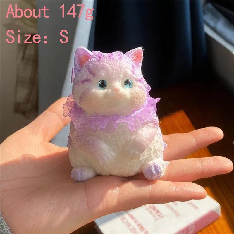 Kawaii Glückskatze Siamkatze Weich Langsam Aufgehend Knetbar Stressabbau Sensorisches Fidget Spielzeug Plüsch Schreibtischornament Angstabbau Spielzeug