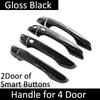Door Handle Cover For Citroen Berlingo K9 2019~2024 2021 2022 2023 Peugeot Partner Rifter Gloss Black Car Accessories Stickers