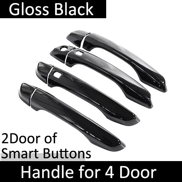 Door Handle Cover For Citroen Berlingo K9 2019~2024 2021 2022 2023 Peugeot Partner Rifter Gloss Black Car Accessories Stickers