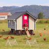 Percha Triangular de Madera para Gallinas Diseño Plegable Barra para Dormir Extraíble Hábitat Esencial para Aves de Corral