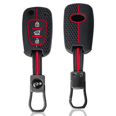 Silicone Key Case Fob For Kia Rio Soul Venga Picanto Rio Sorento Ceed Sportage For Hyundai I20 I30 Veloster Ix20 Remote Cover