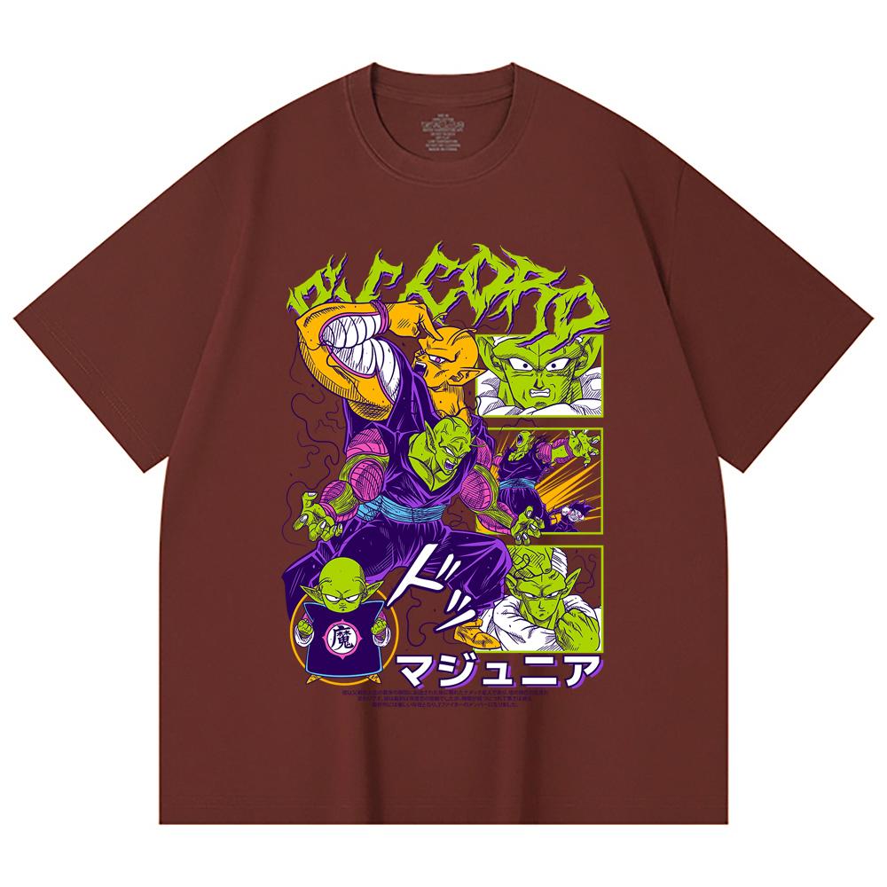 230 Gsm 100% Cotton Dragon Ball V3 Piccolo Print Unisex Heavy Cotton T Shirt