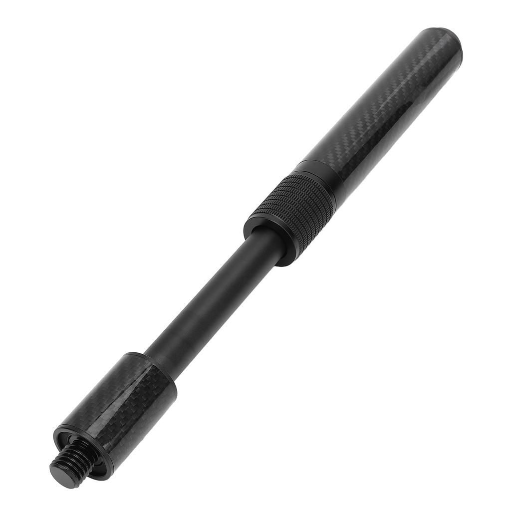 14in Pool Cue Extension Carbon Fiber Adjustable Length Billiard Cue Sticks Extender with Rear Plug