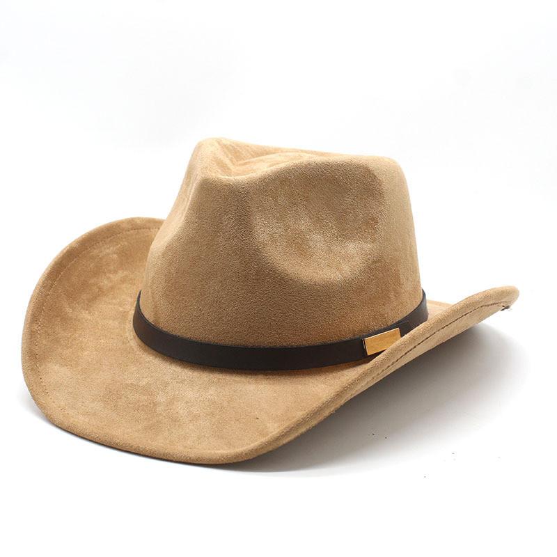 Pattern Vintage Cowboy Hat With Brim For Cultural Festivals And Outdoor Wear