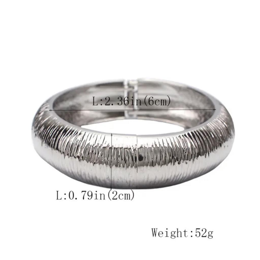 DIEZI 3 Different Style Punk Geometric Cuff Bangles Fashion Gold Silver Color Spring Bracelet Bangles For Women Men Jewelry