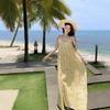 Summer High-end Slim and Thin Printed Suspender Skirt New French Small Fresh Sexy Long Dress Women