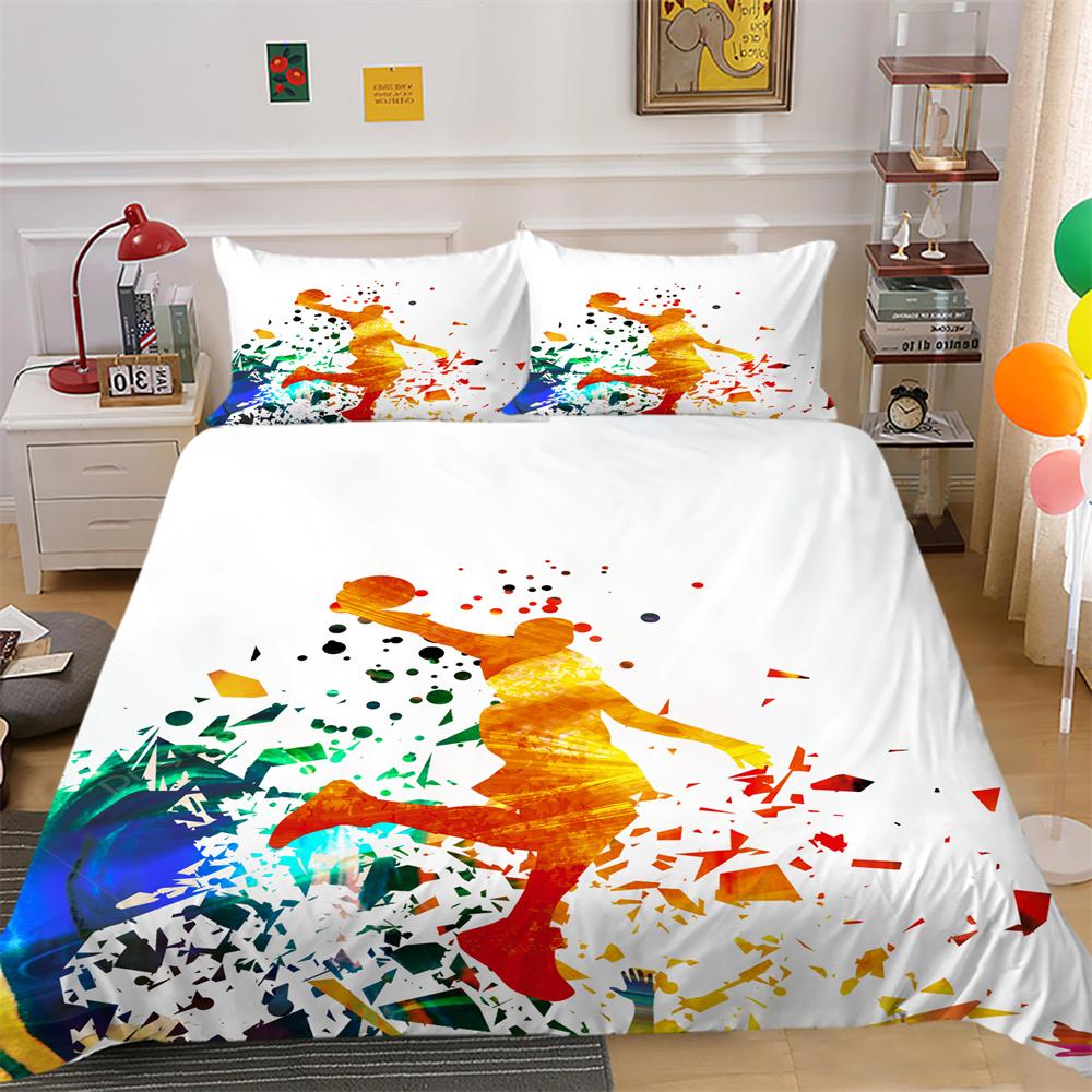 Pościel z nadrukiem w kulki Pokrowiec w pełnym rozmiarze Pościel dla chłopca Projekt Wysokiej klasy poliestrowa, fajna pościel do domu