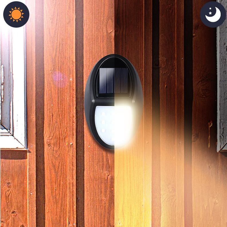 Solar Wall Lamp for Home Use No Wiring Waterproof Step Lamp Villa Wall Staircase Fence Decoration Courtyard Lamp