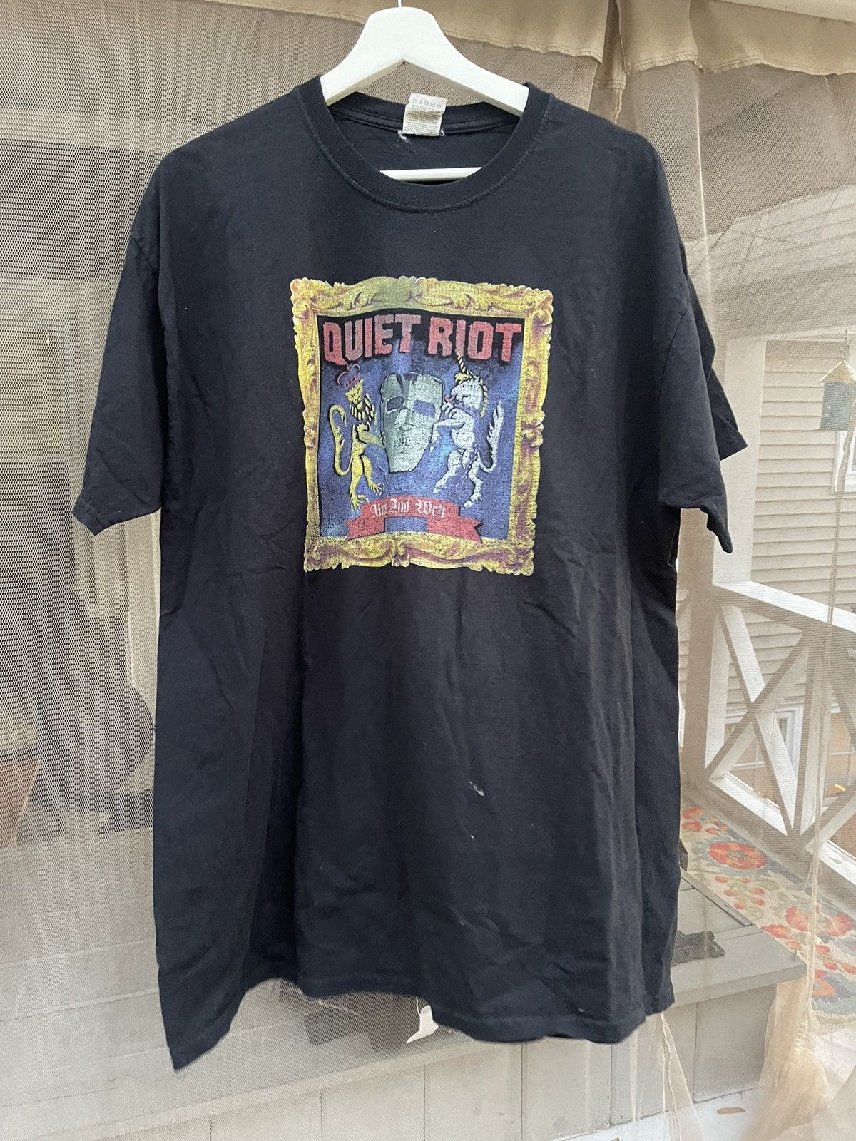 Quiet Riot Band Tshirt Quiet Riot Retro Style Black Unisex Shirt S-5XL WA0711 Unisex T-Shirt XXXXL