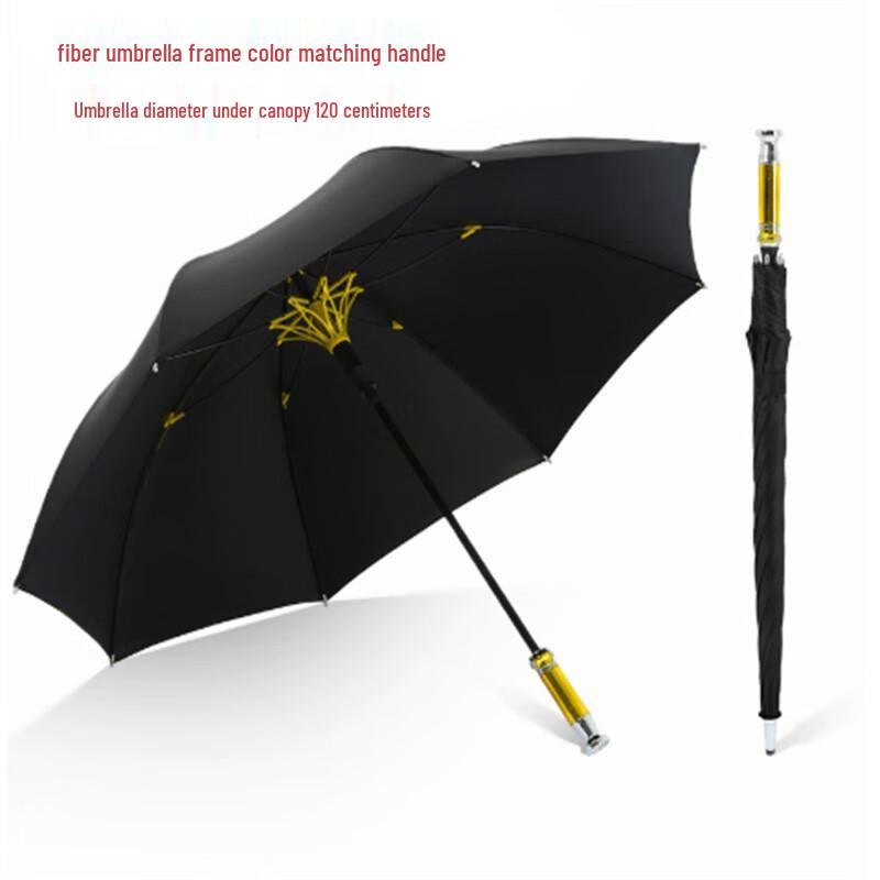 Large Reinforced Windproof Straight Umbrella - 10 Pack