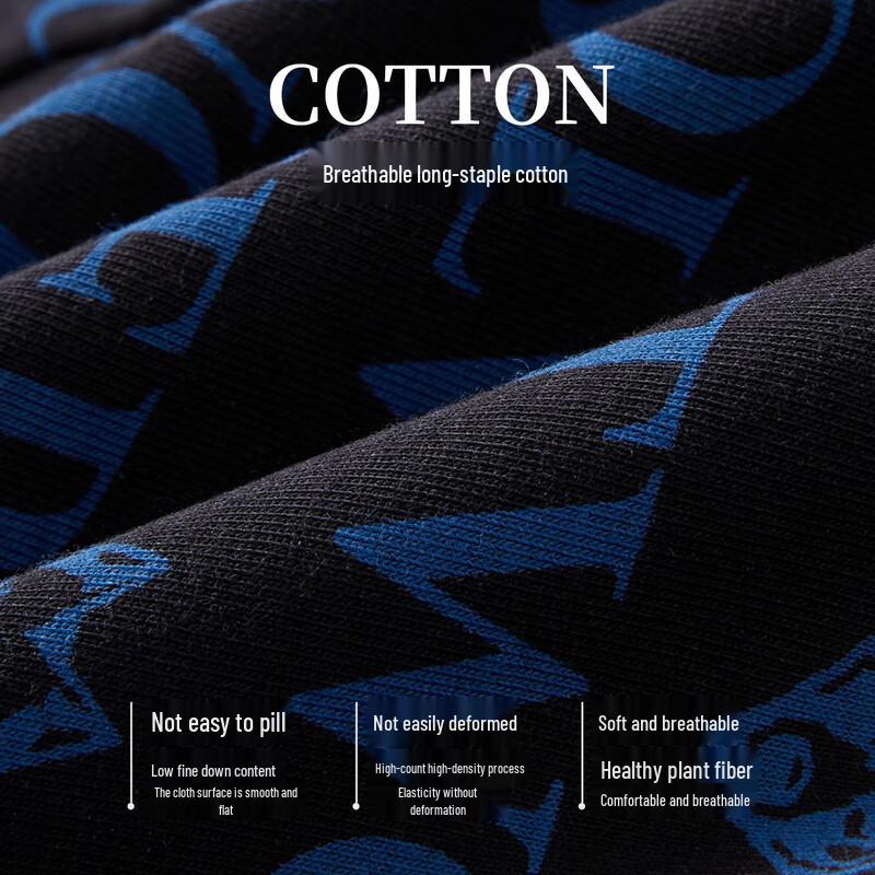 SEPTWOLVES Men's Red Ben Ming Nian Cotton Boxer Briefs (3-Pack)