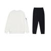 Li Ning Training Series Logo Print Loose Pullover Long Sleeve Sweatshirt Comfortable Versatile Long Pants Casual Sports Suit YYKU181-1+-AWDRF44-3