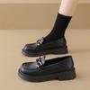 Autumn new platform small leather shoes women British French retro single shoes women shallow mouth Japanese women