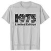 Novelty Born In 1975 Vintage T Shirts Graphic Cotton Streetwear Short Sleeve Birthday Gifts 50 Years Old Tshirt Mens Clothing