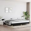 VidaXL Bed Frames with Headboard Slat Base Upholstered Bed Slat Frame Double Bed Adult Bedroom Furniture Black 347441