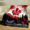 Geometric Maple Leaf Landscape print blanket soft and cozy perfect for the living room bed sofa or a nap,gift