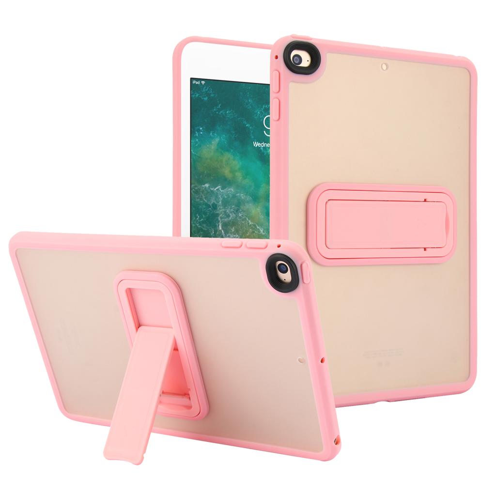 For iPad mini (2019) 7.9 Inch/mini 4 Case with Kickstand TPU+PC Skin-Touch Tablet Cover