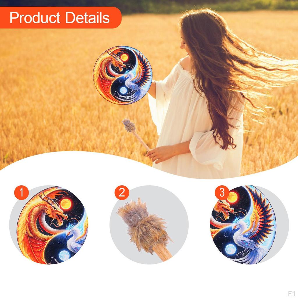 Portable Creative Instrumental Hand Drum for Performances, Party Decorations, And Gifts Music