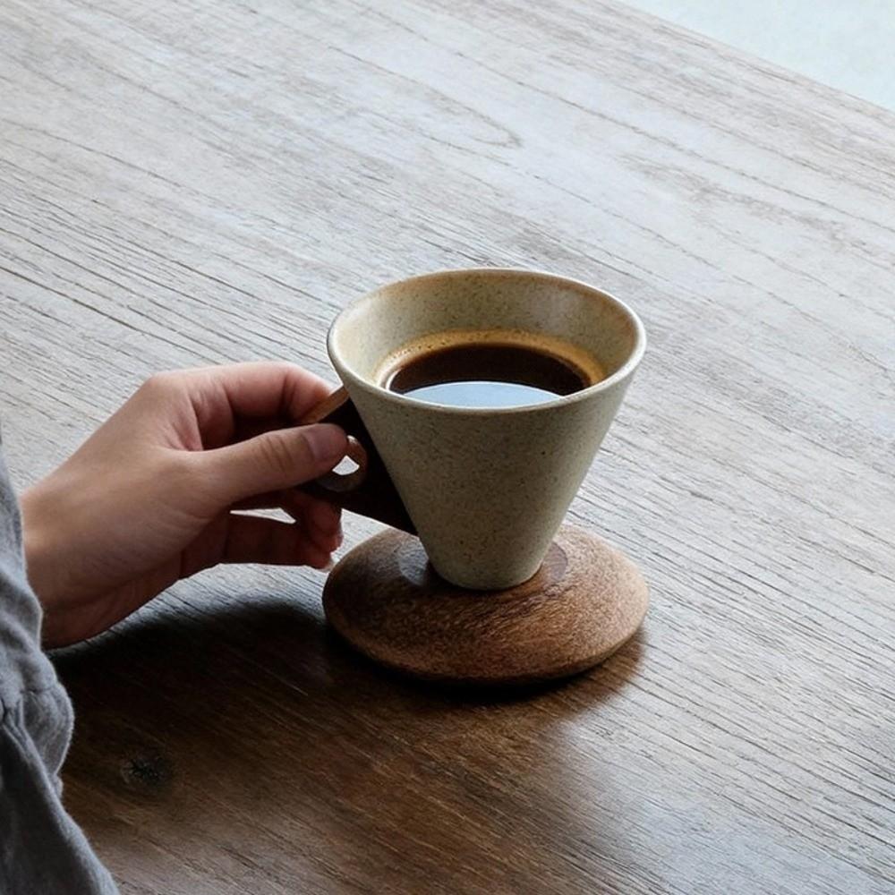 Drinking Cup Ceramic Coffee Cup Vintage Style Stoneware Cup Creative Espresso Cup Gift Giving