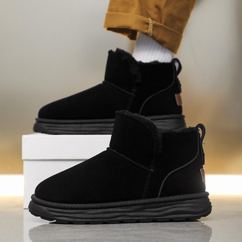 Winter new non-slip wear-resistant snow boots outdoor piled thickened cold-proof warm large cotton boots