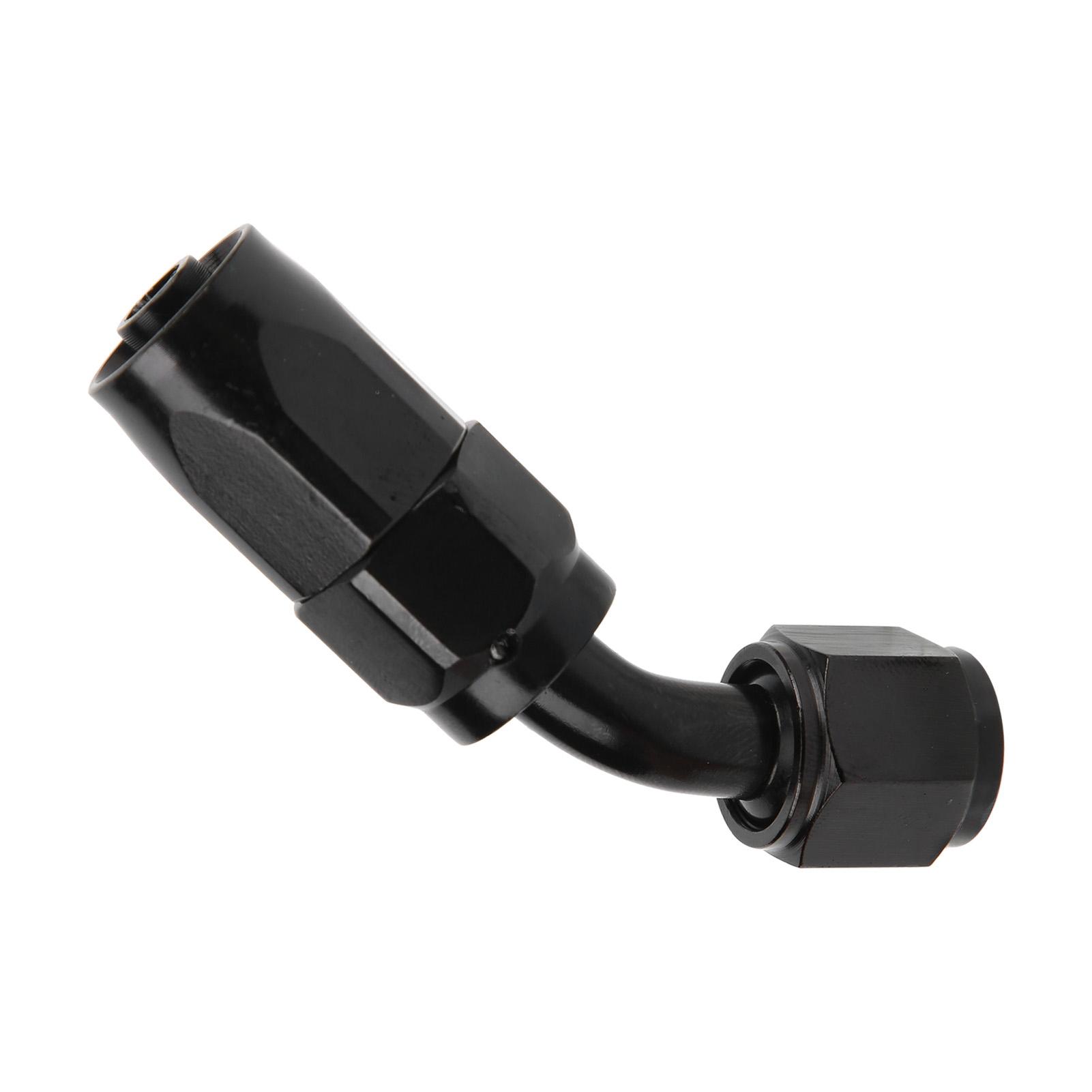 

AN6 45 degrees Swivel Hose End Fitting Adapter Aluminum for Fuel Oil Gas Air Coolant Water Fluid Lines