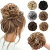 Rozcuchaný drdol Scrunchie Syntetické prodloužení vlasů
