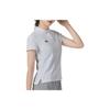 Under Armour Solid Color Casual Sports Polo Shirt Women tops White 22500519-100
