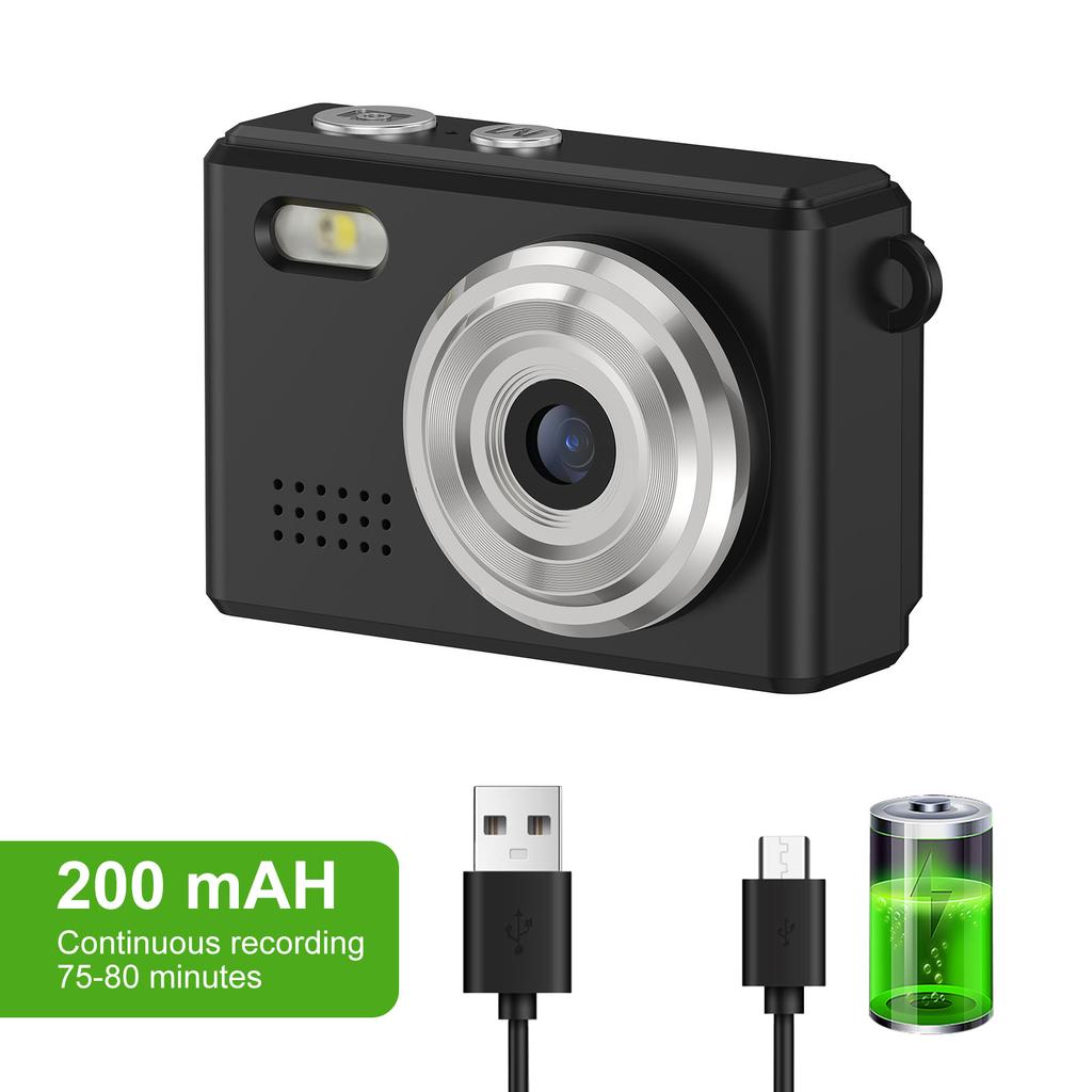 Digital Camera Keychain Camera 1080P HD Video 12MP Photo Portable LED Display 6 Filters Support for Travel Study