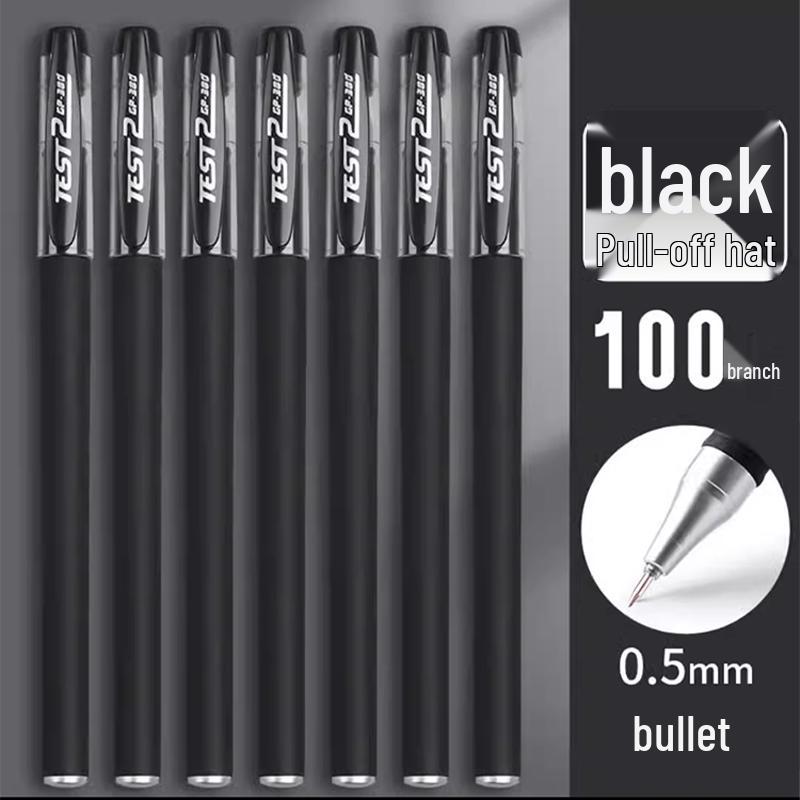 Black 0.5mm Quick-Dry Gel Pen for Exams & Signatures