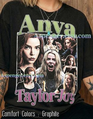Anya Taylor-Joy Vintage Comfort Colors® Shirt, Actress Retro 90S Graphic Tee, Chess Drama Fan Gift, Trendy Aesthetic Unisex Streetwear Top