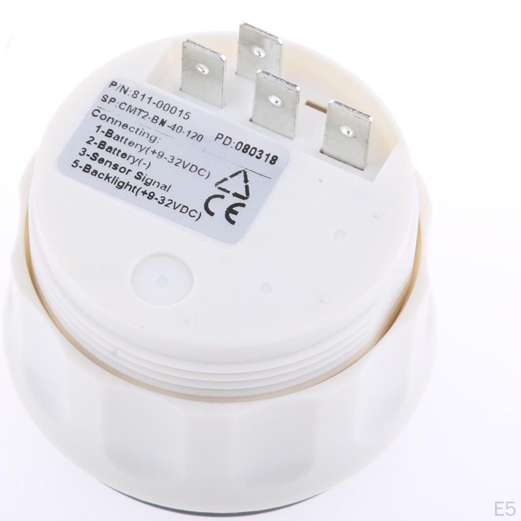 52mm (2'') 9-327 Waterproof Boat Marine Water Temperature 16L Bezel