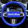 Universal Car Steering Wheel Cover Silicone Elastic Car Grip Handle Cover Anti-Slip All Seasons Soft Multi-Color Car Decoration