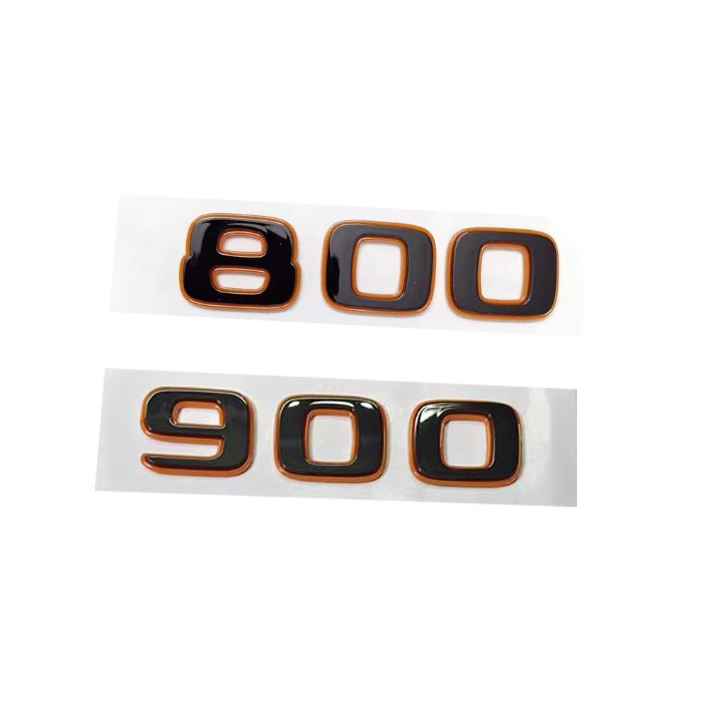 1pc Orange Rear Badge For BRABUS Sticker BRABUS Trunk Sticker Rear Sticker For  BRABUS ROCKET G800 G900 G63 G65 G700 W464