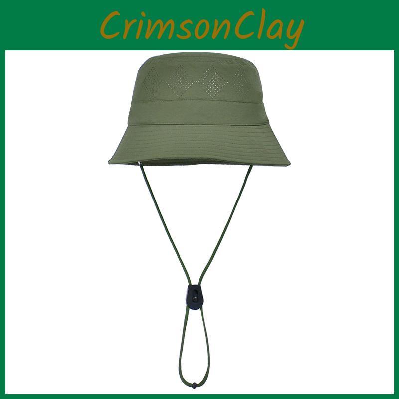 Outdoor Summer Fishing Hat With Sun Protection Waterproof Breathable Nylon For Hiking And Camping
