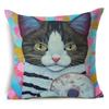 Cute Cartoon Animal Pet Cat Decorative Pillowcase Gift  Sofa Car Office Seat Cushion Cover Bedroom Room Home Decor