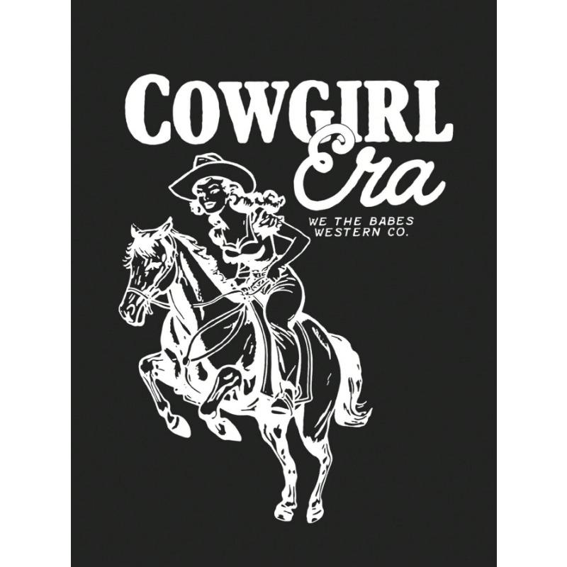 

Женская хлопковая футболка с мультяшным графическим принтом ковбойки, слоганом, мультяшным принтом, модного бренда, летняя, с круглым вырезом, коротким рукавом, базовая, повседневная S