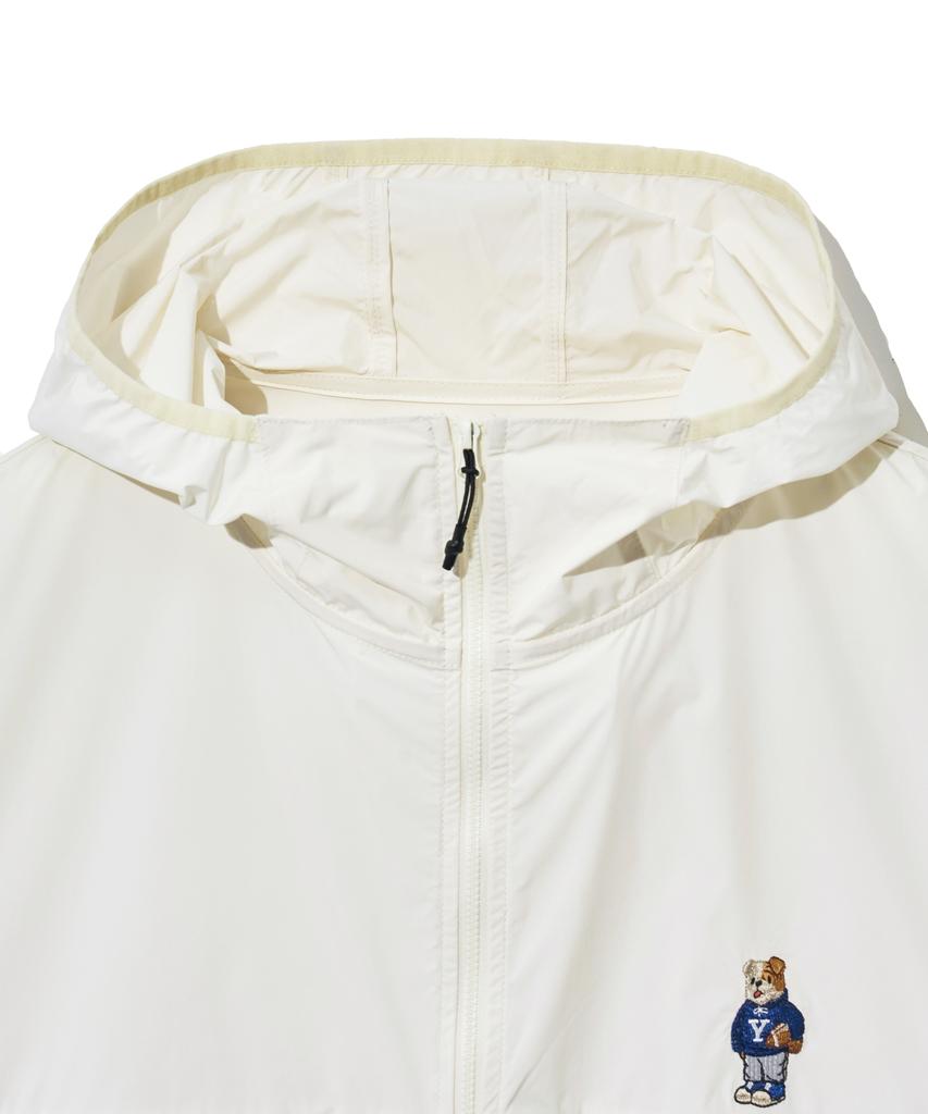 Yale Embroidery Dan Lightweight Packable Windbreaker_Cream