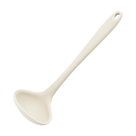Mini Silicone Spatula Soup Spoon Set for Non-Stick Cookware Heat-Resistant Kitchen Utensils белый