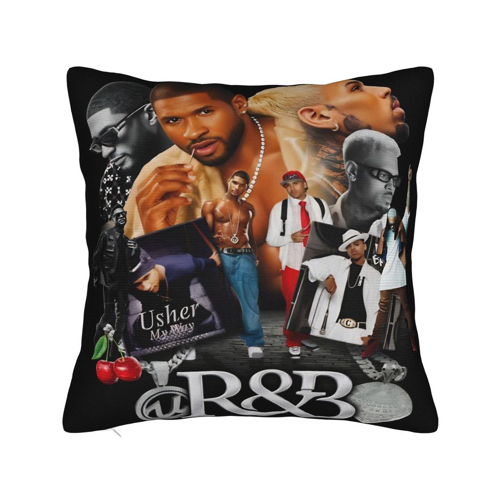 Pillow Case Chris Brown Breezy Album Design Music Singer Pillow Cover For Chair Sofa Home Decor Kawaii Pillowcases