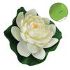 Artificial Floating Lily Pads Pond Flowers For Aquarium Decoration EVA Plastic Material Realistic Appearance Water Decoration