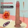 King Cannon Telescopic Swing Vibration Heating Silicone Dildo Masturbation Device Adult Sex Toys Orgasm Artifact