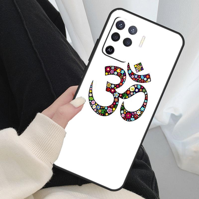 Yoga Om Hindu Symbol Case For Oppo A40 A60 A80 A5 Pro A15 A16 A17 A57 A77 A94 A74 A54 A76 A96 A18 A38 A58 A78 A98