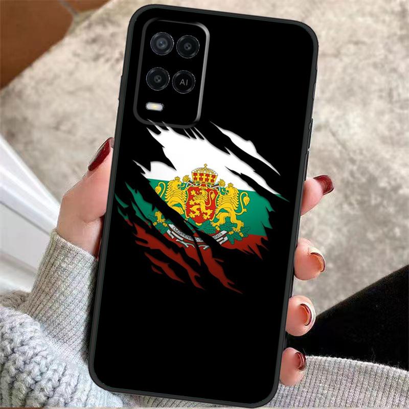 Bulgaria National Flag Case For Oppo A38 A74 A94 A54 A18 A58 A78 A98 A80 A60 A40 A96 A76 A16 A15 A17 A57 A77 A5 Pro