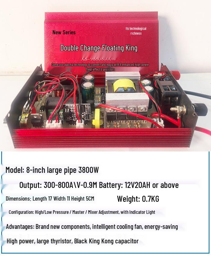 High-Power 12V Inverter with Dual Tube and Intelligent Booster