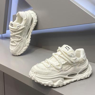 Letnie nowe buty na poduszce powietrznej, buty typu "dad shoes" z siateczką, oddychające, retro, codzienne v2