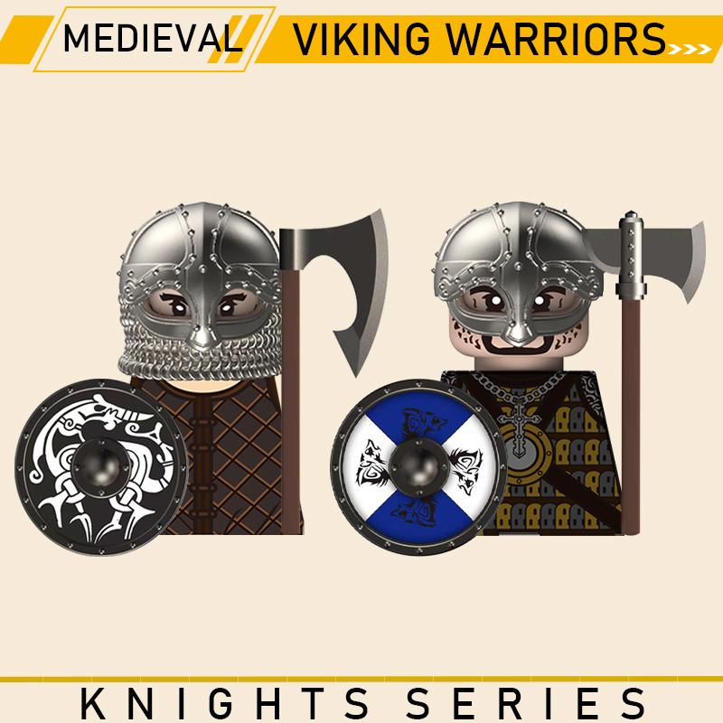Medieval Military Knights Series Building Blocks Castle Army Soldier Figures Shield Sword Accessories Warrior Bricks Gifts Toys
