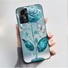 Für ZTE Blade A72S A7050 Hülle Für ZTE Blade V41 Smart Cover Luxus Mode Schmetterling Blume Silikon Weich Schwarz TPU Stoßfänger Schale