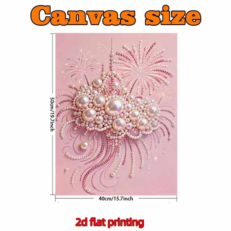 Pearl Fireworks DIY Diamond Art Kits 15.7x19.6inch Gem Art Diamond Painting Kits Without Frame for Adults Gift Idea Home Wall Decor