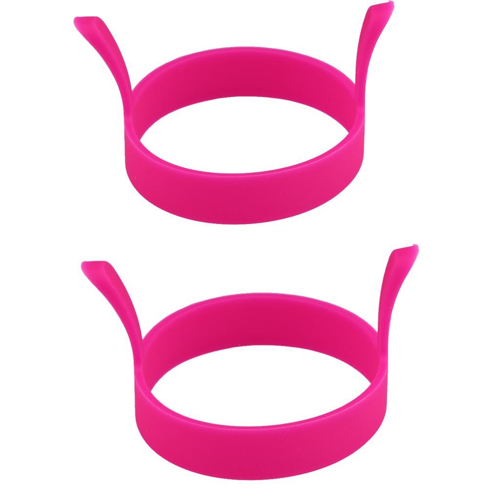 8X Silicone Ring Fried Egg Mold Nonstick Pancake Ring Molds Heat Resistant Multi-function Portable Creative for Cooking DIY Tool