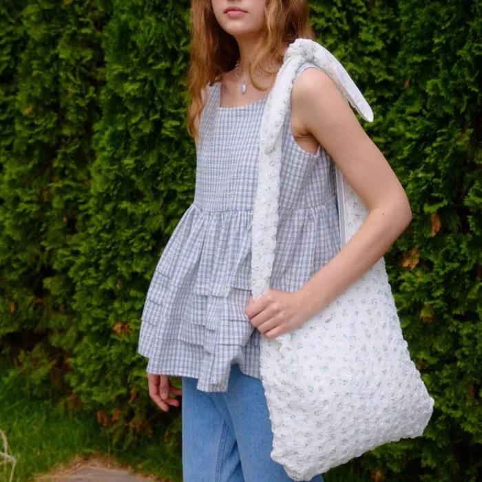 Floral Print Eco Bag + Scrunchie